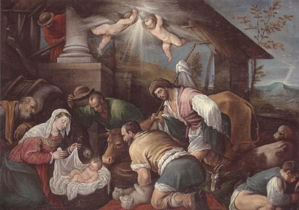 unknow artist The adoration of  the shepherds oil painting picture